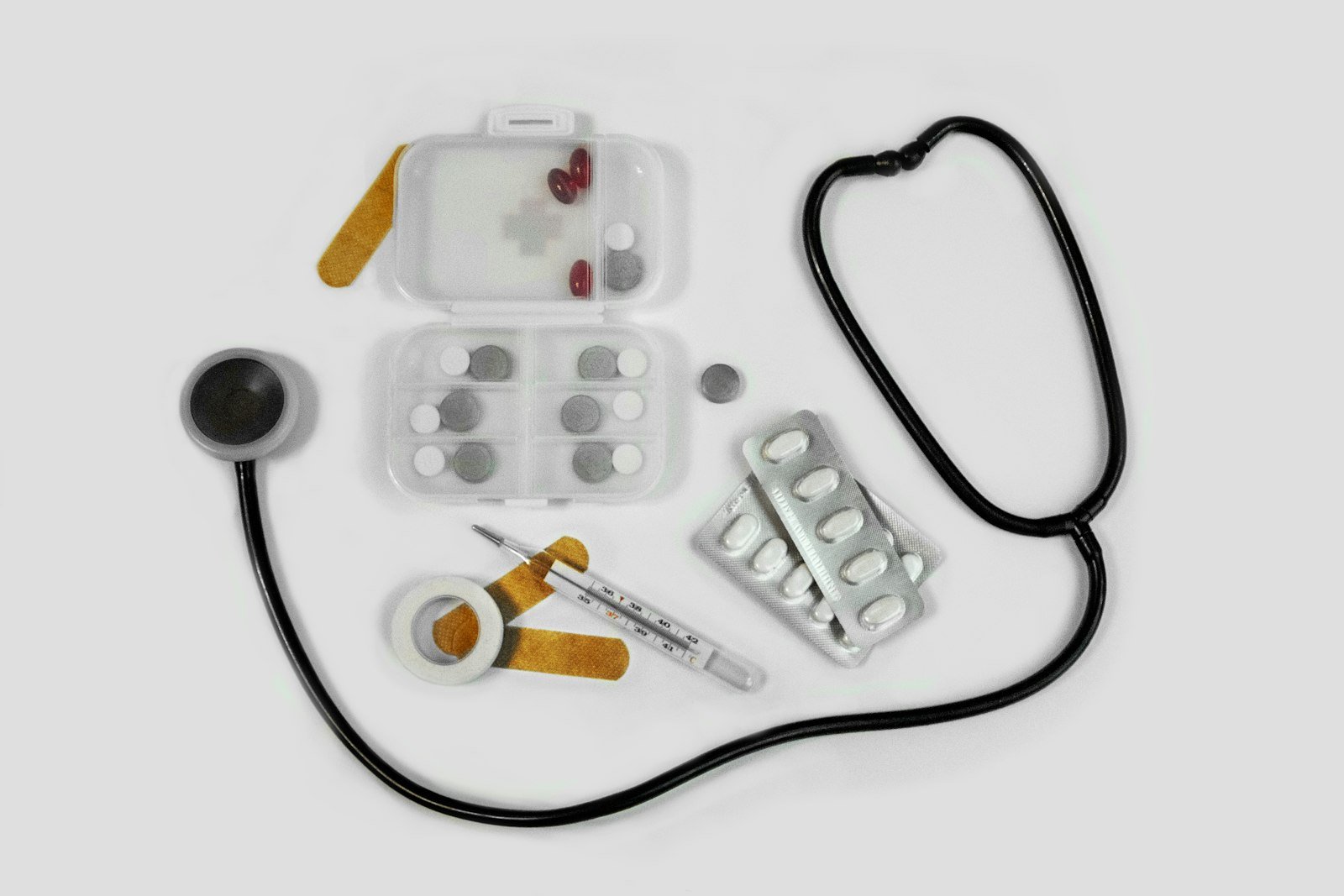 A caregiver attending to a patient